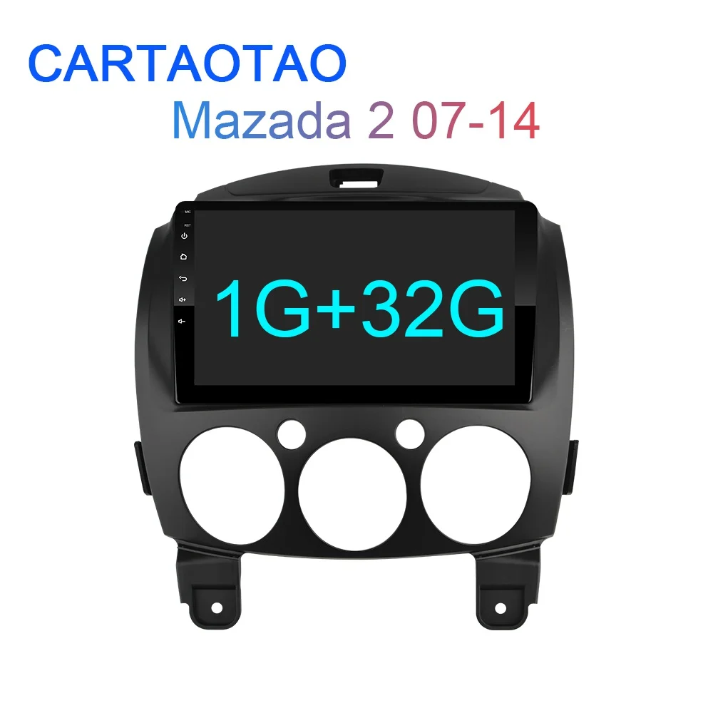 1G-32G 2G+ 32G " Android 8,1 GO автомобильный Радио dvd-плеер для MAZDA 2/Jinxiang/DE/третьего поколения 2007- 2Din радио gps навигация WiFi - Цвет: 1G-32G