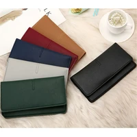 new style women purse europe and america simple ultra thin wallet coin card phone holder soft leather female clutch fashion bag