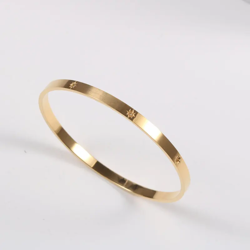 

Stainless Steel Brushed Zirconia Bracelet for Women Trendy Jewelry Wholesale