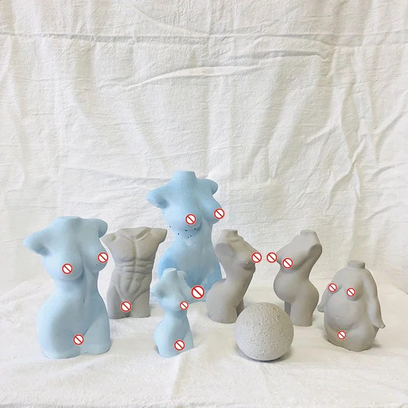 Большая художественная форма для свечей в человеческом теле мужская и женская