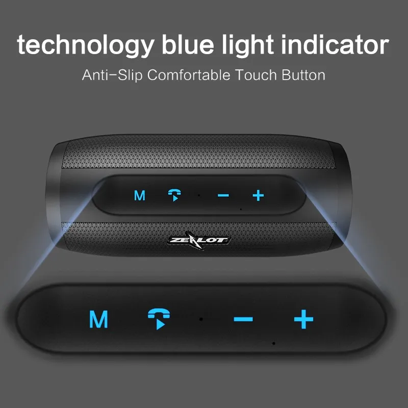 Bluetooth-Колонка ZEALOT S16 портативная Водонепроницаемая с сабвуфером | Электроника