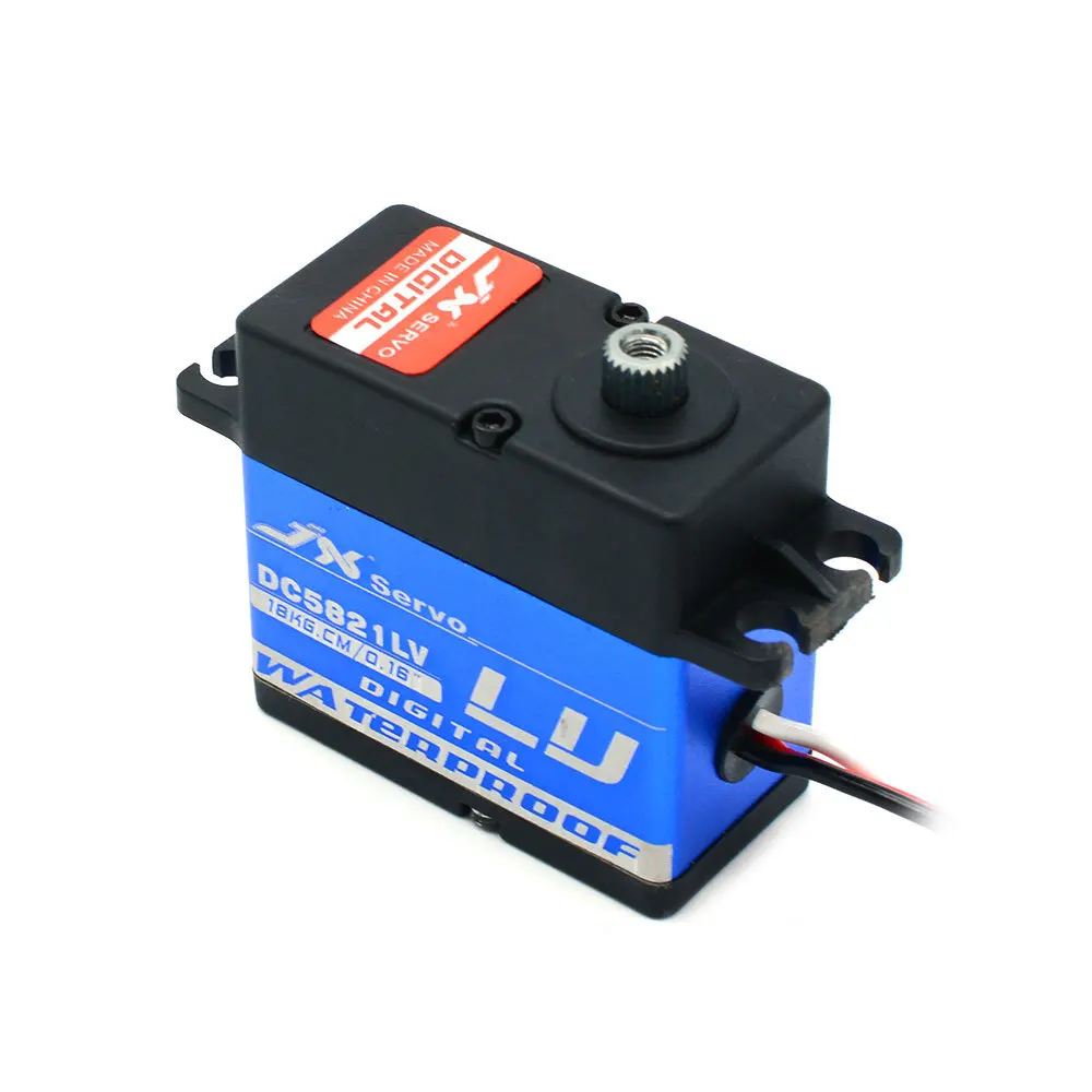 

JX Servo DC5821LV 20KG Full Waterproof Metal Gear Digital Iron Core Motor Servo for RC Vehicle Car 1/8 1/10 Crawler RC4WD TRX-4