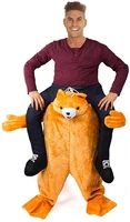 tigerdoe bear mascot costume funny bear ride on costume riding shoulder costume
