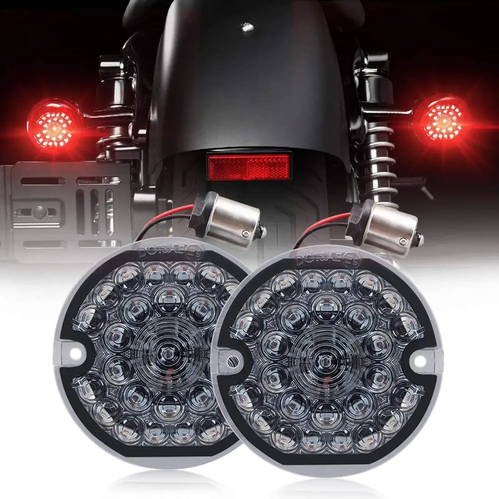 

3-1/4 Inch Rear Led Turn Signal Motorcycle Light For Harley Road King Classic Ultra Classic/Limited FLSTC FLSTN Decorative light