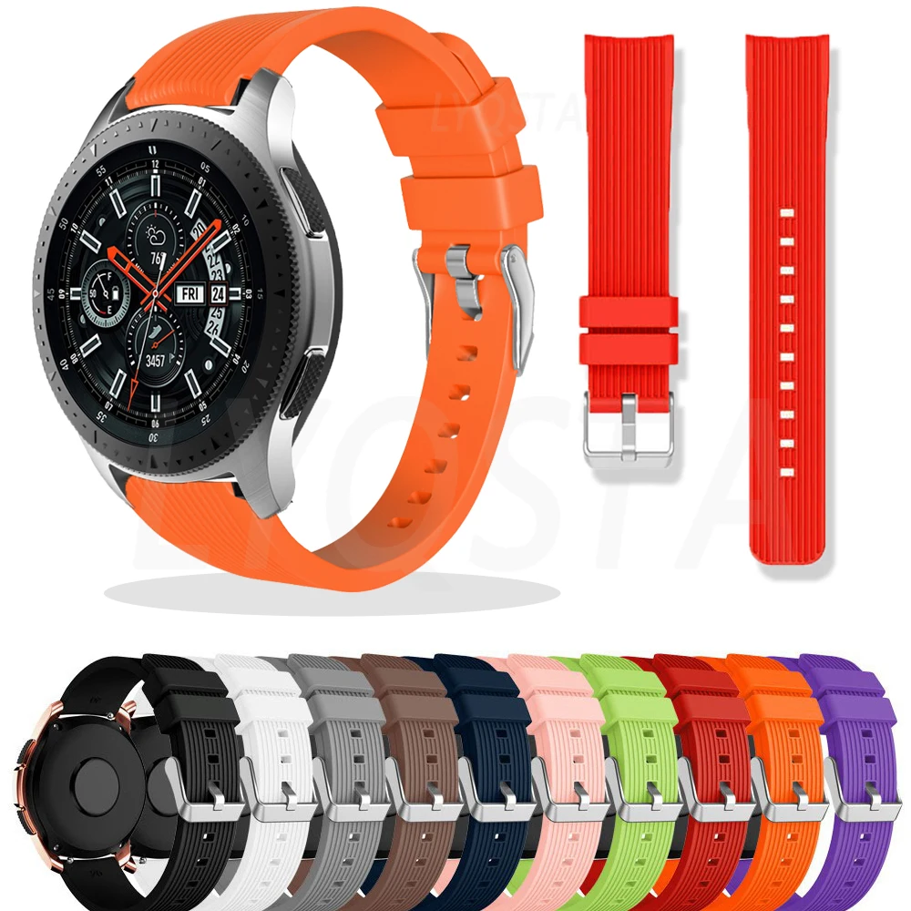 

Силиконовый ремешок для Samsung Galaxy Watch 42 46 мм/Gear S3 S2 Frontier/Huawei Watch GT2 42 46 мм/Huami Amazfit GTR 42 47 мм