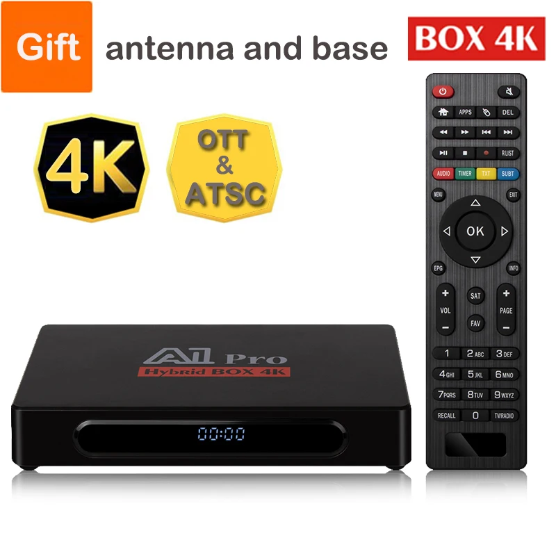 Android ATSC цифровой преобразователь Приставка Smart tv приставка iptv телеприставка WIFI