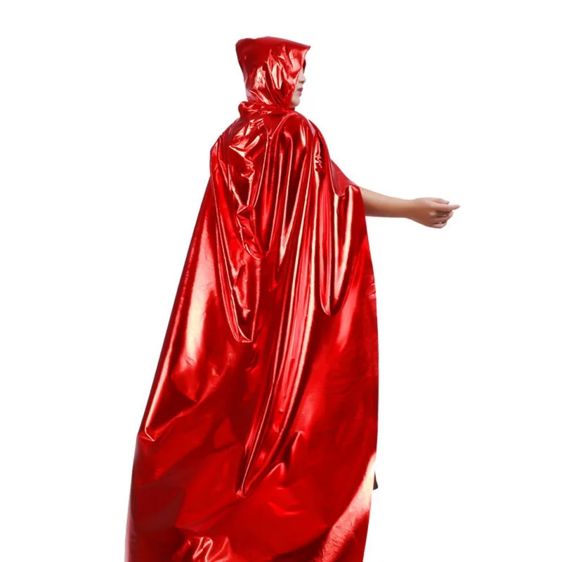 HEFLASHOR Children Ponchos And Cape Cosplay Colthes Femme Stage Costume Hoody Coat Lace Up Poncho Performer Halloween |