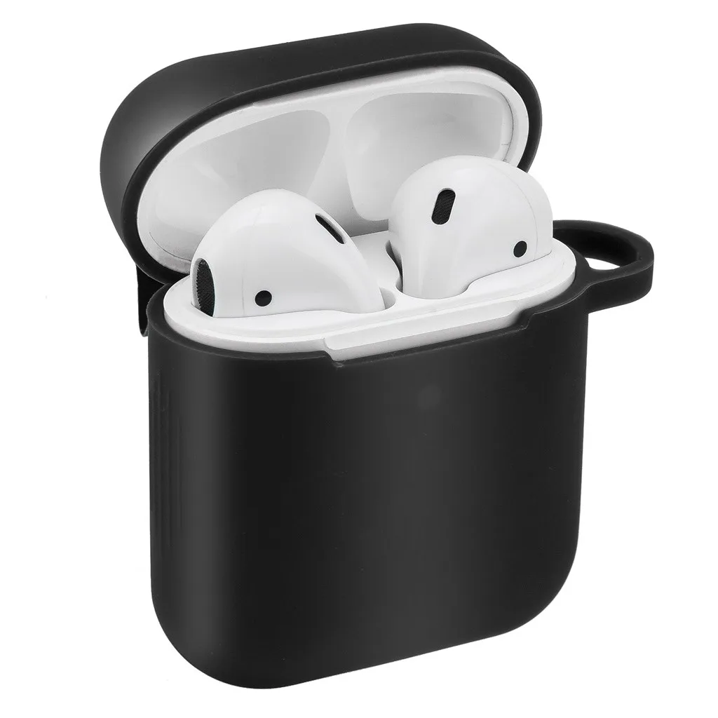 HIPERDEAL беспроводные наушники-вкладыши, стерео наушники для Airpods 2 и 1 зарядный чехол, силиконовый чехол и брелок с помпоном