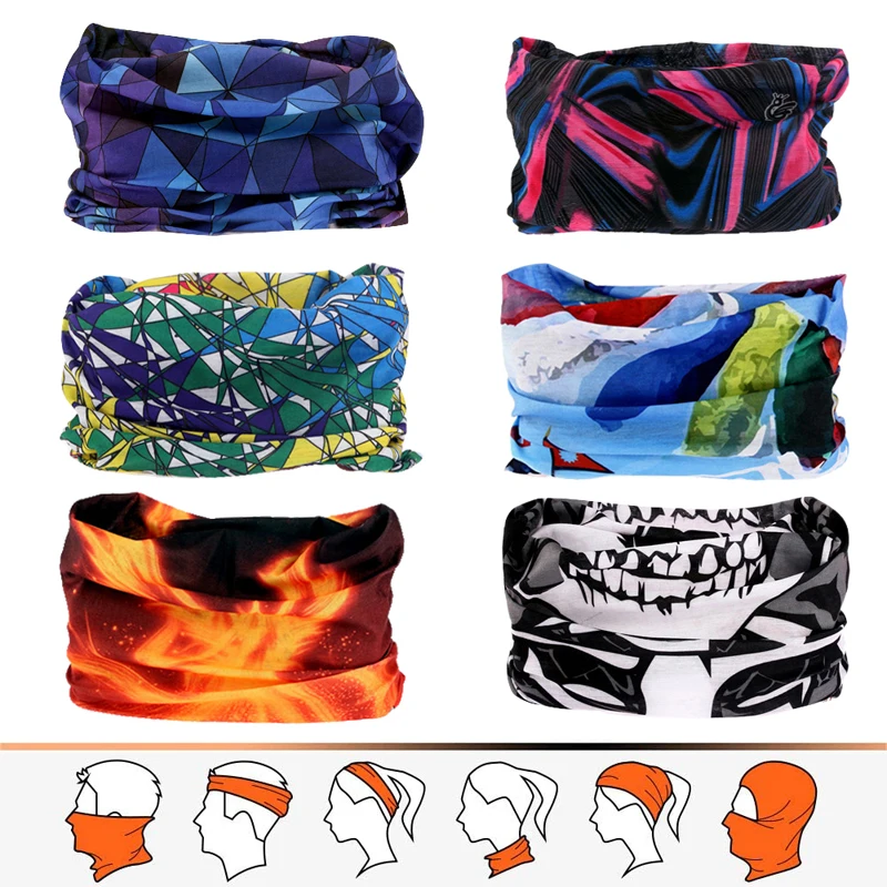 Велосипедные бесшовные спортивные банданы для спорта на открытом воздухе летняя