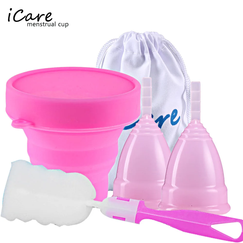 Медицинская силиконовая менструальная чаша стерилизатор женской гигиены