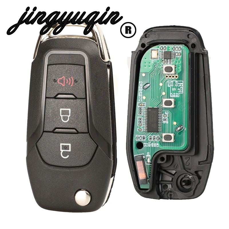 

jingyuqin Smart Remote Flip Key Keyless Entry Fob For Ford Fusion 2013-2016 3Buttons 315MHz FCC ID: N5F-A08TAA 5923667