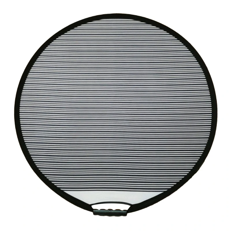 

80cm Circular Striped Flexible Foldable PDR Lined Light Reflector Board Dent Pan B36B