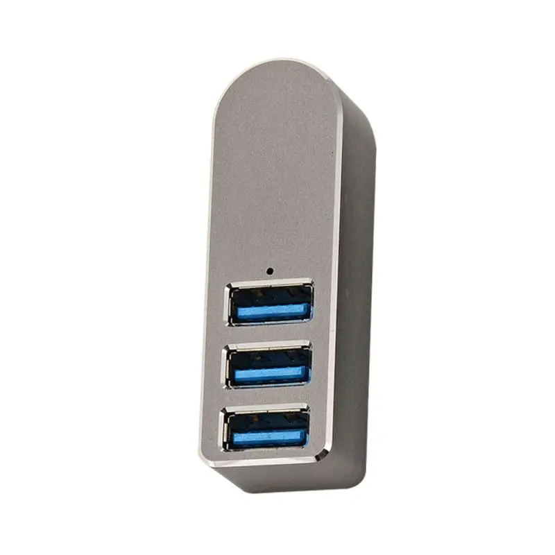 Алюминиевый сплав мини 3 порта USB 0 концентратор поворотный разветвитель адаптер