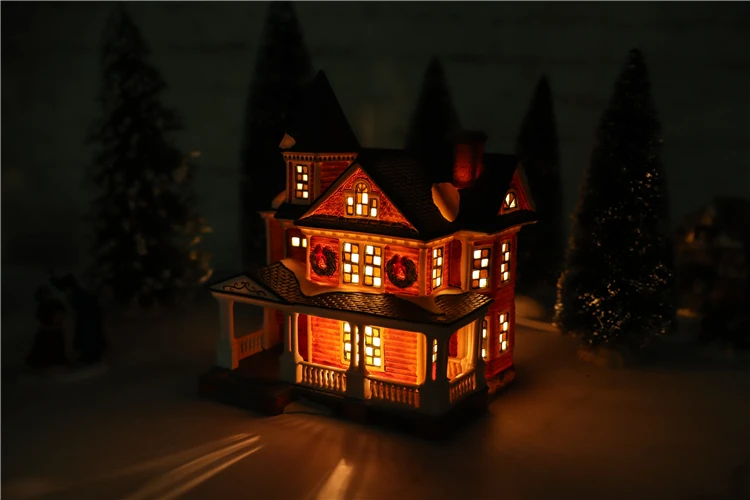 Рождественские фарфоровые украшения в викторианском стиле семейства