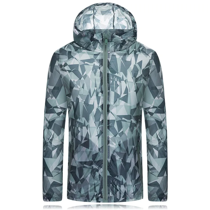 2020 Новинка размера плюс 4XL Летняя Солнцезащитная куртка унисекс ветровка тонкая