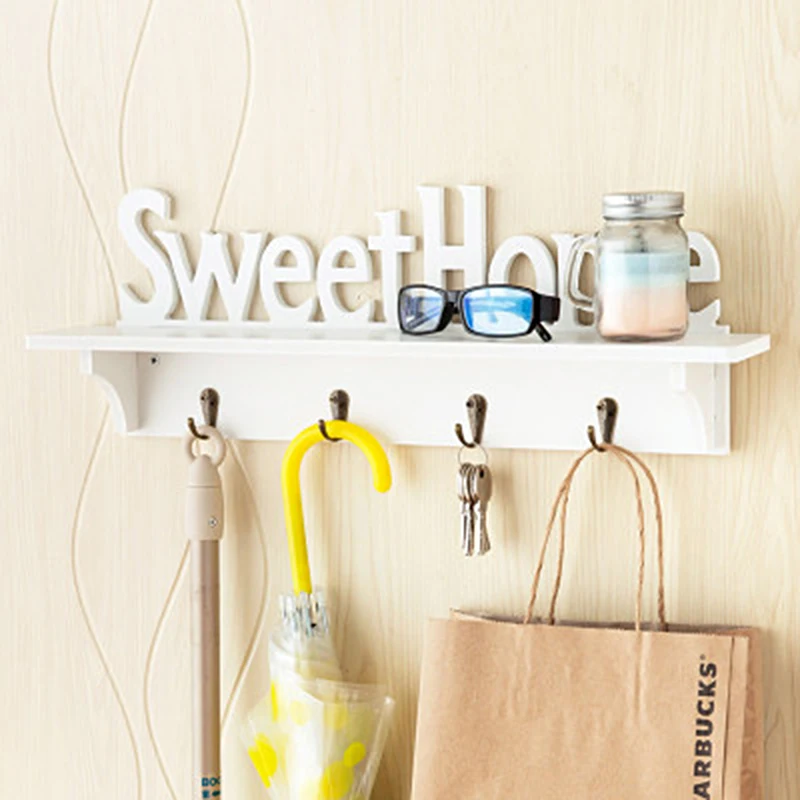 Настенная вешалка для ключей настенная полка настенный крючок английская