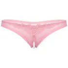 Женские прозрачные Прозрачное нижнее белье в сетку нижнее белье с низкой посадкой с вырезами с искусственным жемчугом дерзкие стринги трусы