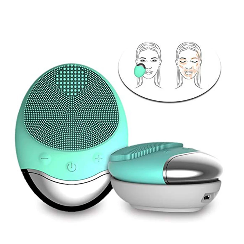 Ультразвуковая электрическая Очищающая щетка для лица Водонепроницаемая