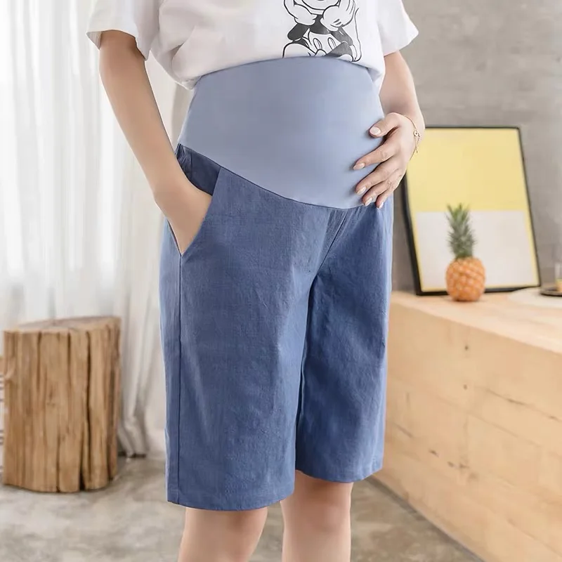 Лидер продаж! Высококачественные летние шорты длиной 1/2 для беременных хлопковая