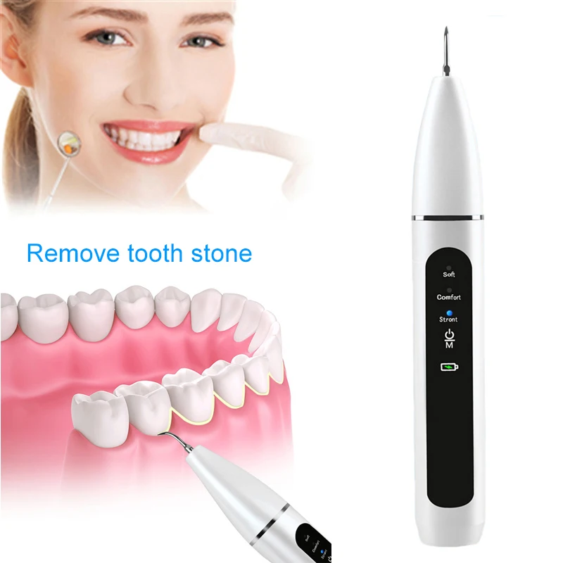

Dental Waterless Ultrasonic Brushing Scaler 3 Tips Ion Remove Calculus Tartar Tooth Stains Teeth Whitening Teeth Cleaning Tool