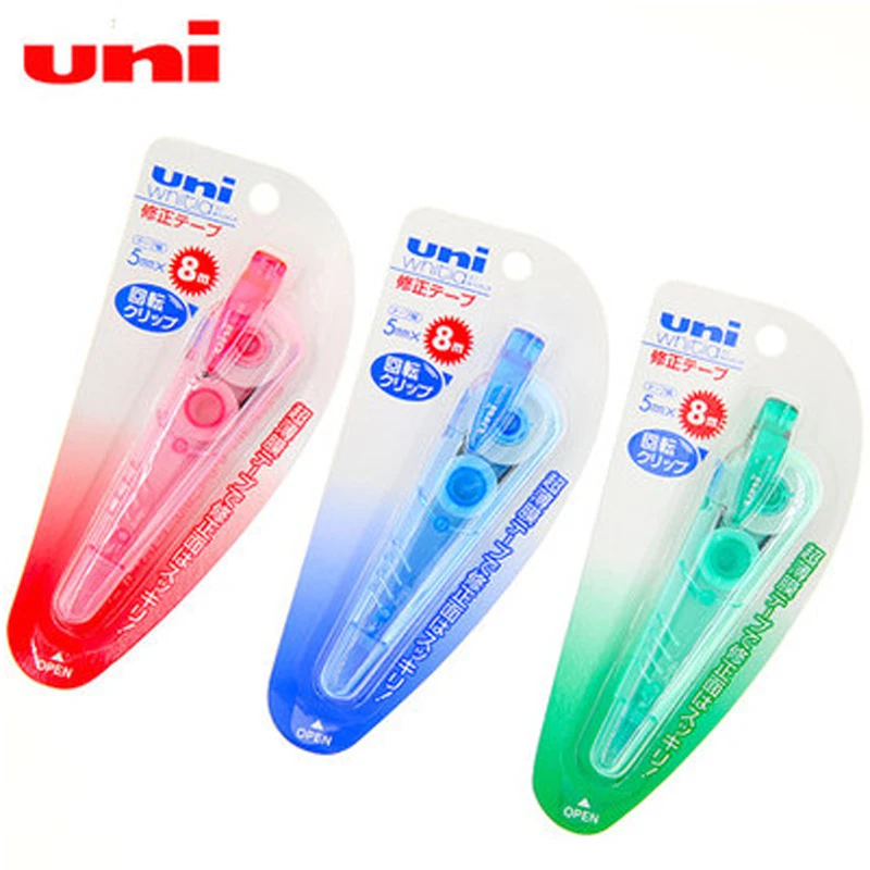 

Japan Uni Kawaii Correction Tape CLT-205 1pcs Ultra-Thin Student Office Error Correction Tape Length 8m Large Capacity