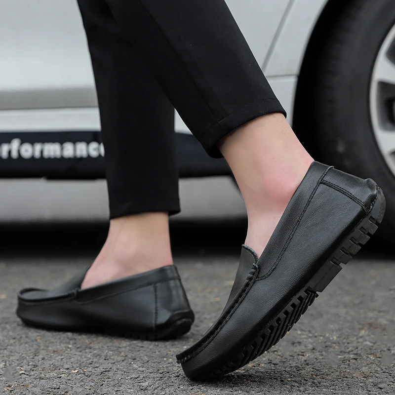 

Black Casual Shoes Men Black Casual Shoes Zapatos De Hombre Mens Leather Flat Hot Sale Man Leisure Casuales Causal For Sapatos