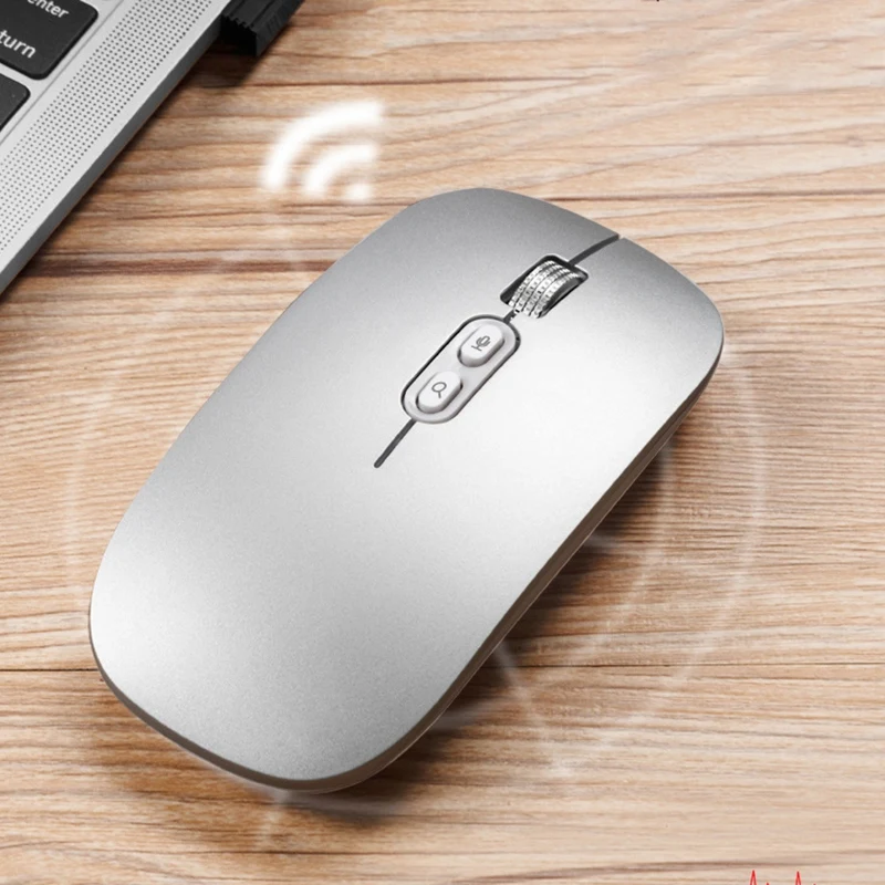 

Wireless Voice Mouse 1600DPI 2.4G Smart AI Voice Translation Rechargeable Ergonomic Computer Mouse for PC Laptop Silver