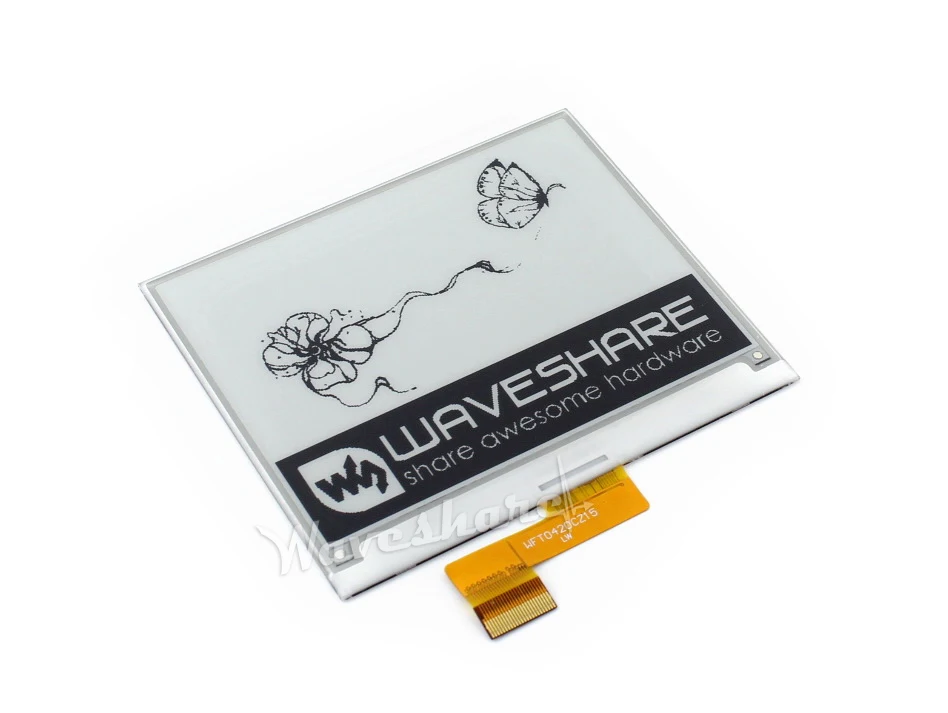 Waveshare 400x300, 4,2 дюймовый E-Ink сырьевой дисплей без печатной платы, два цвета: черный, белый, интерфейс SPI, без подсветки