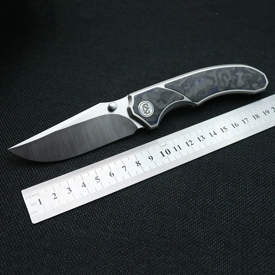 Miguron ножи Centurion II складной нож Синий мрамор углеродное волокно ручка 3 5 &quotS90V