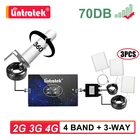 Четырехдиапазонный GSM-усилитель сотовой связи Lintratek 800, 900, 1800, 2100, 2600, 850, 700, B28, ретранслятор 2G, 3G, 4G, усилитель сигнала, всенаправленная антенна