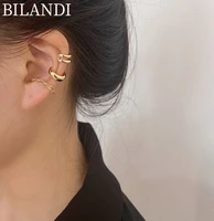 bilandi trendy jewelry 3 pcs per set metal ear clip earring popular design korean temperament ear clip earrings for women gifts