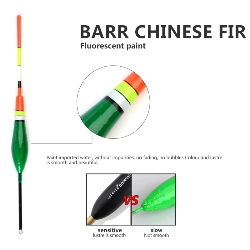 Рыболовный поплавок набор деревянный пробка Рыбалка плавающий вертикальный буй