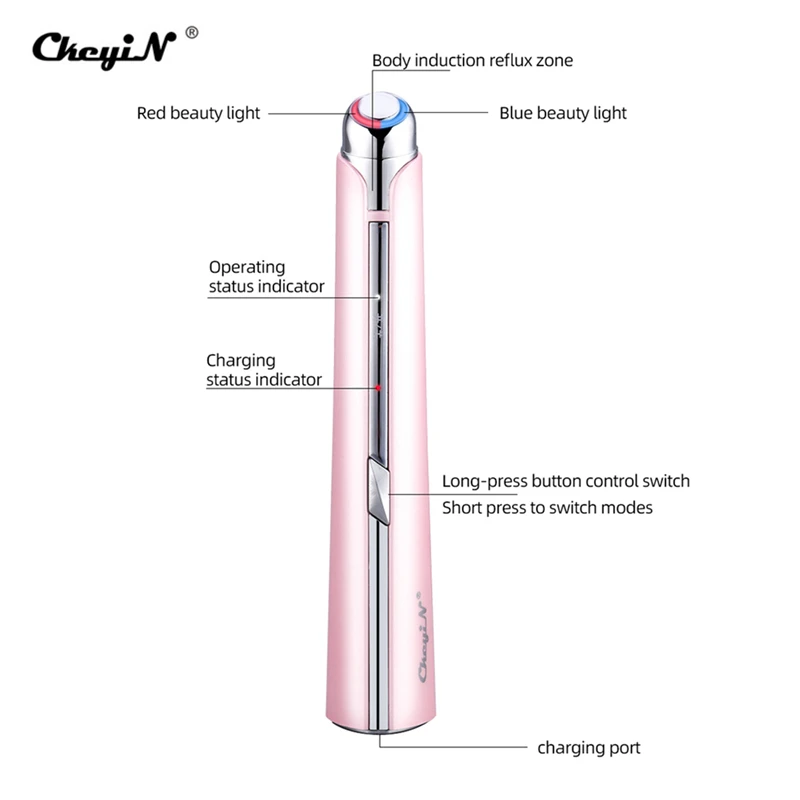 CkeyiN EMS массажер для лица глаз палочка удаления темных кругов устраняет мешки