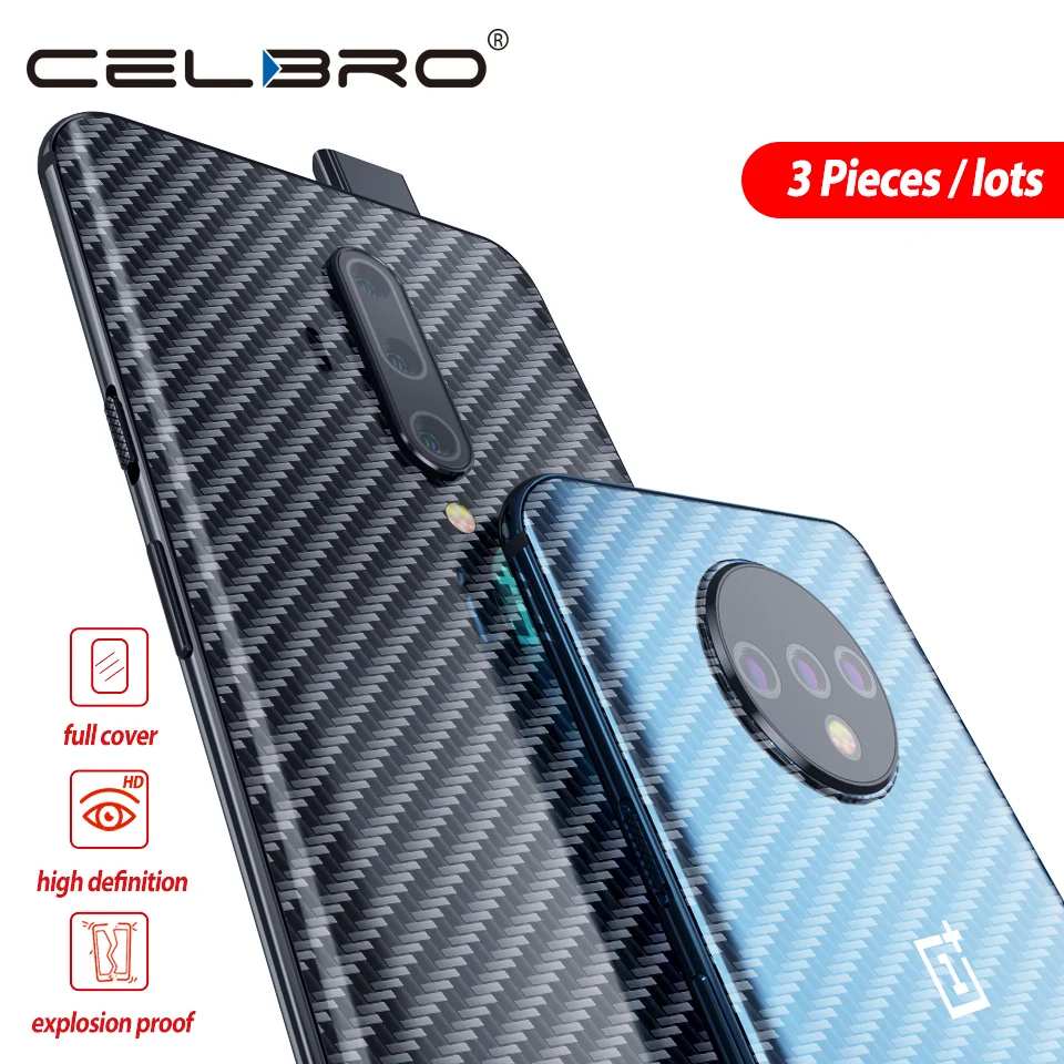 Защитная пленка для Oneplus 7 7T pro углеродное волокно защитная наклейка 1 + задняя