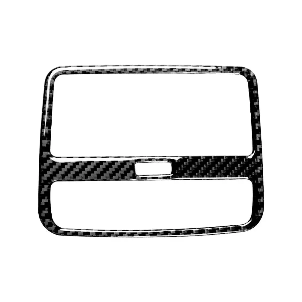 

For Audi A4 B9 2017-2020 Carbon Fiber Car Rear Air Condition Air Outlet Panel Cover Trim Interior Car Accessories Decal Goods