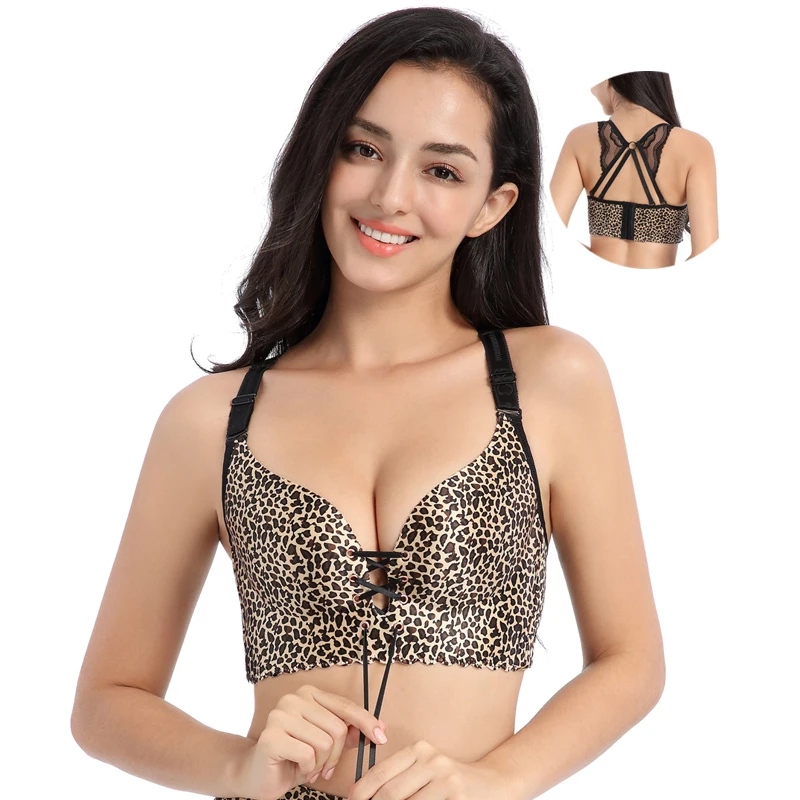 Бюстгальтер с бабочкой и на спине женский бюстгальтер большой пуш ап высокой