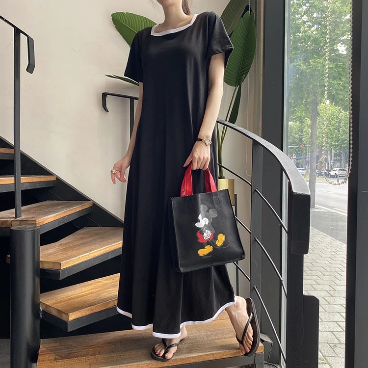 Корейский шикарный Летний Новый французский элегантный контрастный цвет