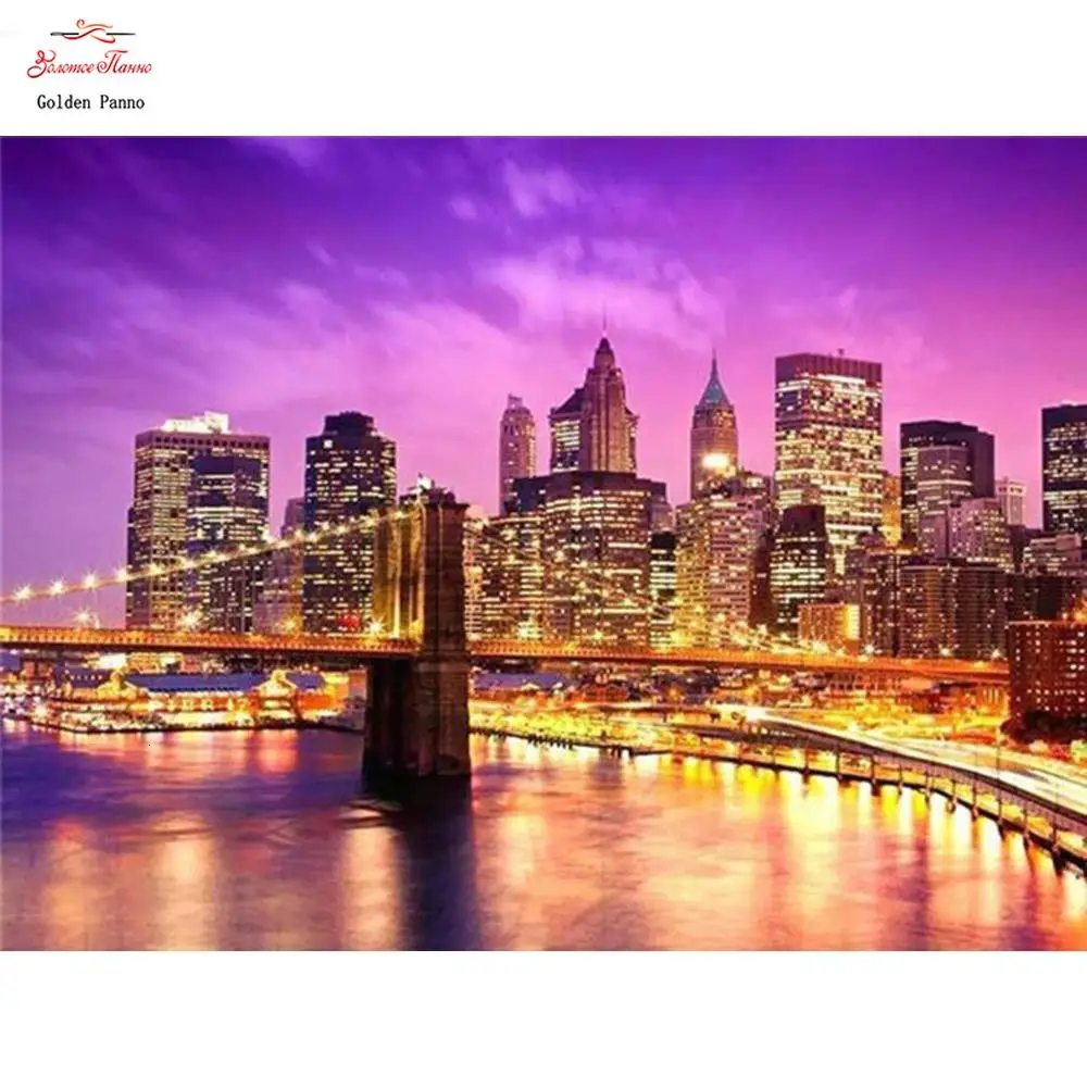 Bridge Diamond Painting 5D Landscape Sale Diamond Embroidery Scenery Rhinestones Pictures