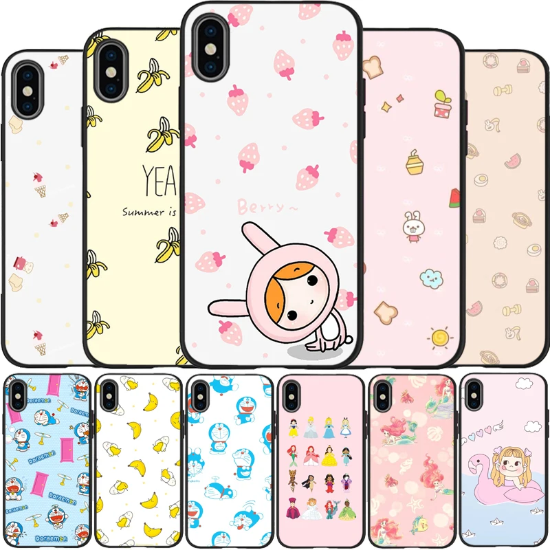 Бесшовный фон для иллюстрации мягкий силиконовый черный чехол iPhone 5 5S SE 6 6plus 7 8 plus X