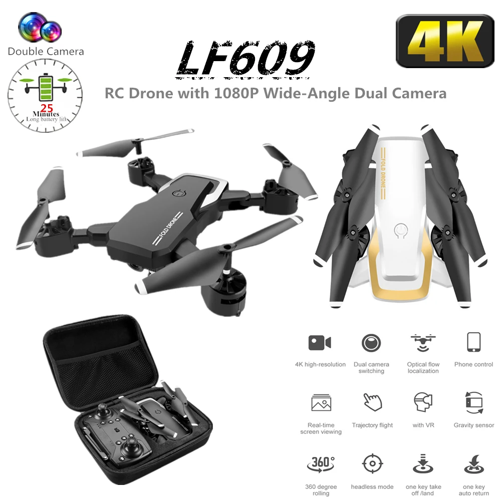 Новая 4K камера 2,4G 4CH Wifi FPV складной Постоянный Радиоуправляемый квадрокоптер Дрон Квадрокоптер детские игрушки складной