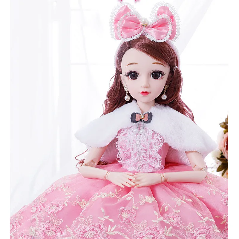 Новинка 60 см BJD куклы 3D глаза свадебное платье одежда шарнирная девушка Кукла