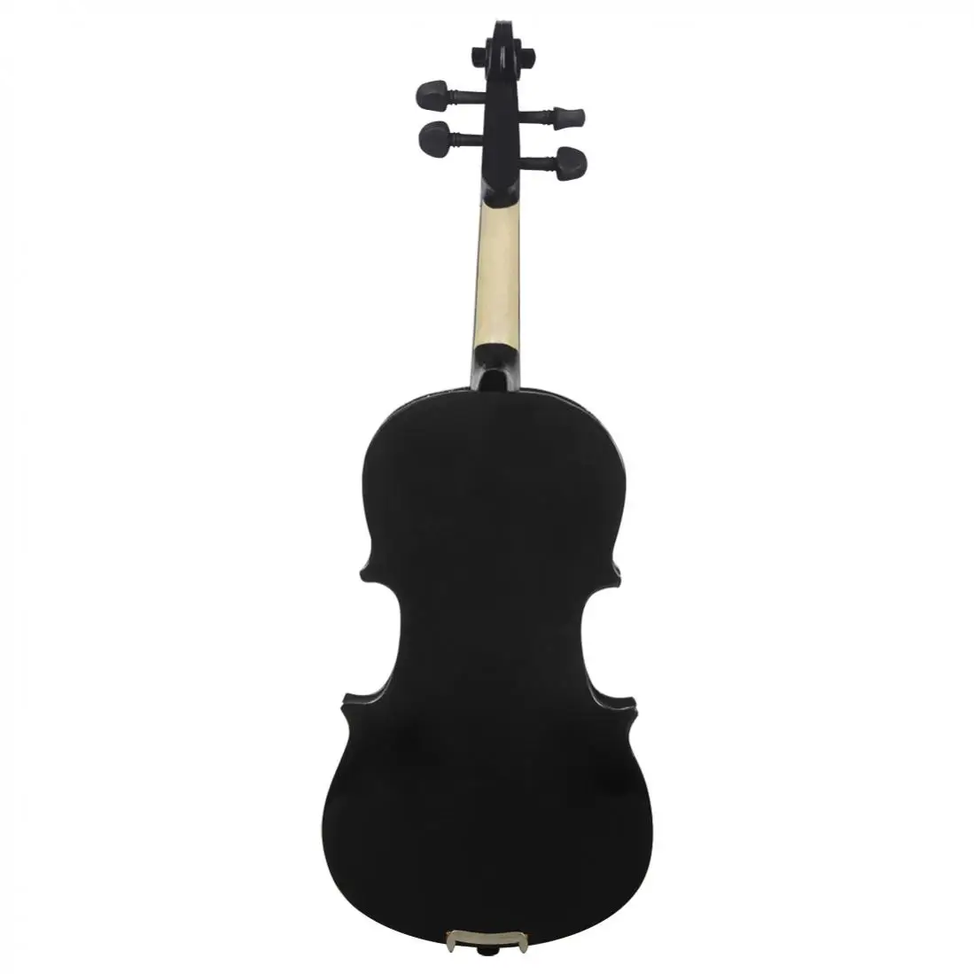 1/8 Black Acoustic Violin Fiddle with Case & Bow & Rosin for Students Kids Beginner