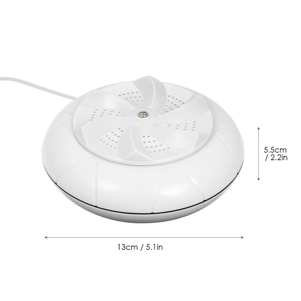 

Portable Ultrasonic Washing Machine 1kg Laundry Quantity Mini Rotating Washer with USB Cable Travel Home Business Trip
