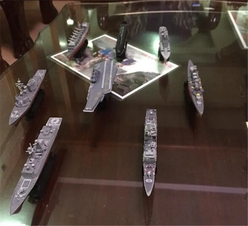 4D пластиковый Собранный миниатюрный грузовик боевая группа Liaoning Battleship 054A