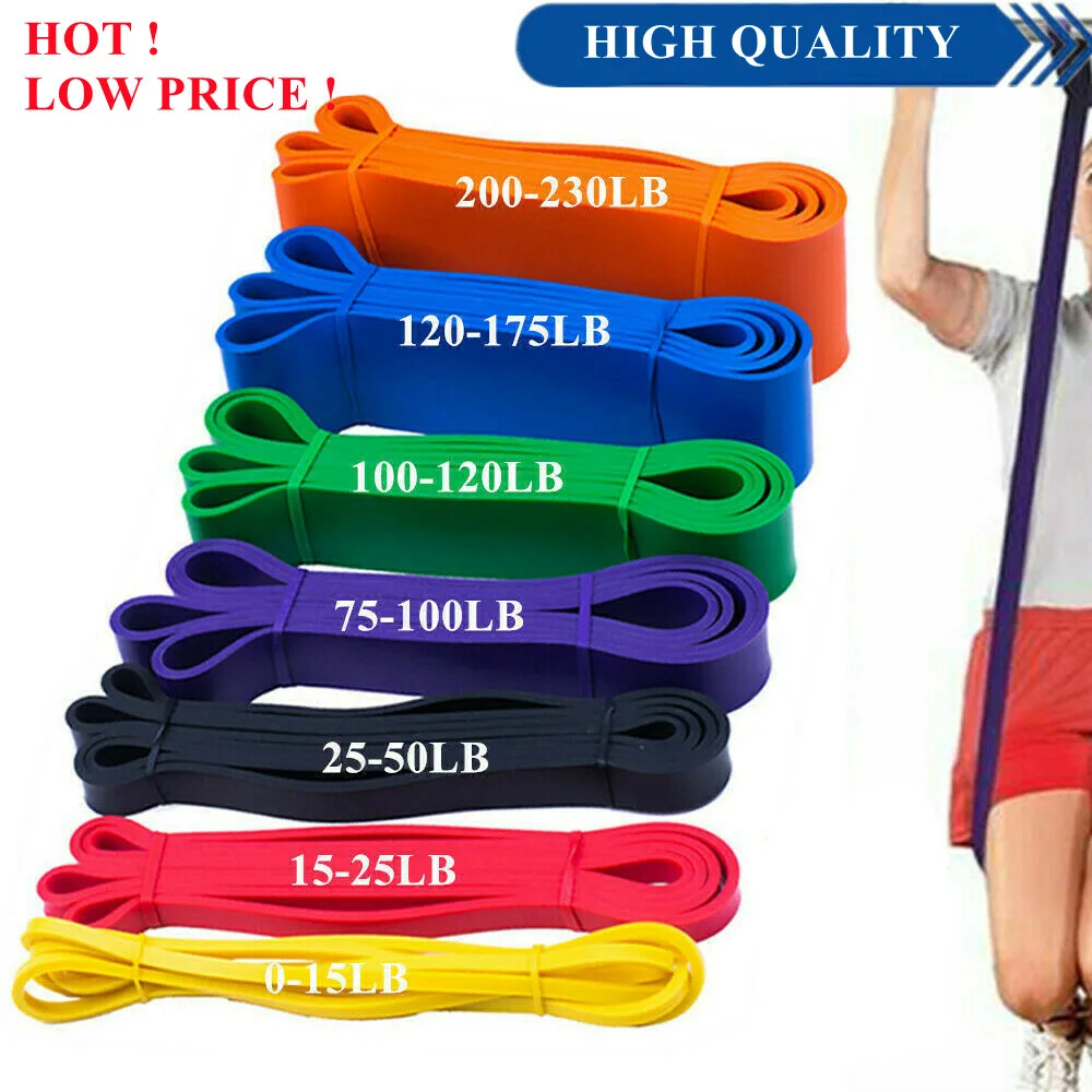 

Unisex Fitness 208cm Rubber Resistance Bands Yoga Band Pilates Elastic Loop Crossfit Expander Strength gym Exercise Equipment