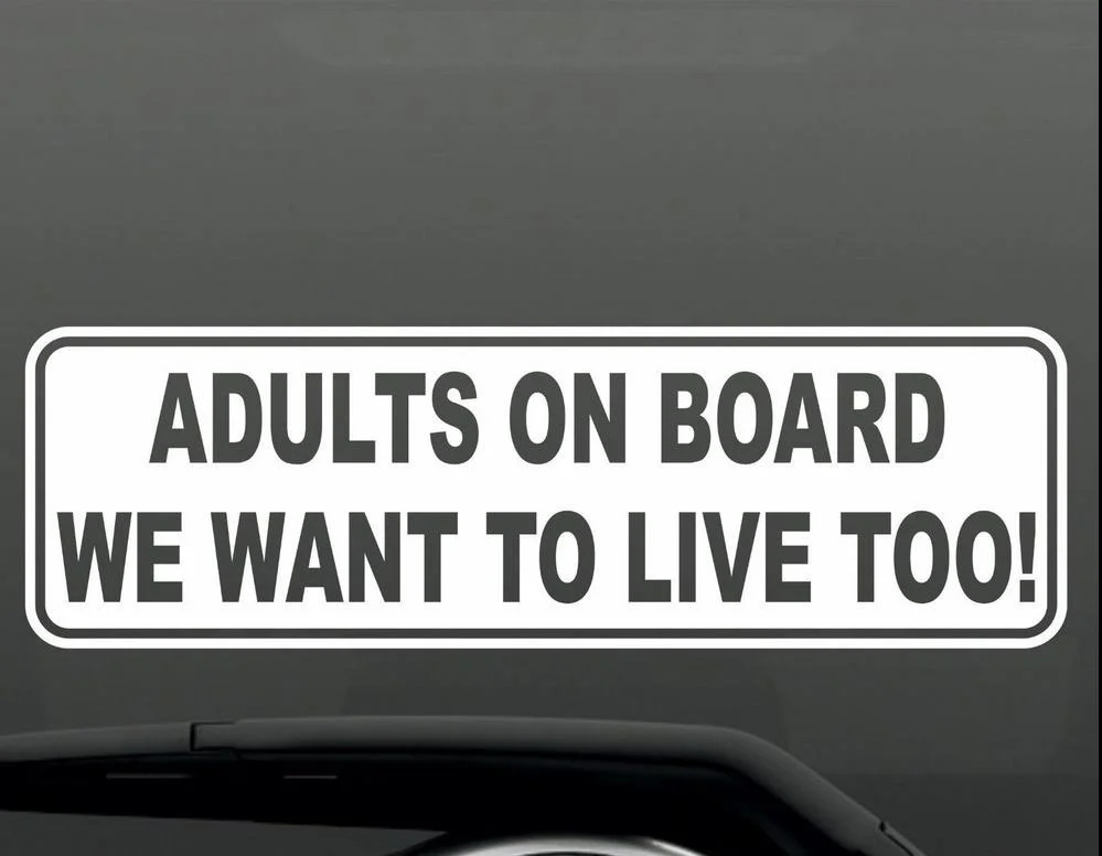 Забавная виниловая наклейка на бампер для взрослых Детская Шутка окно JDM 23x9 см |