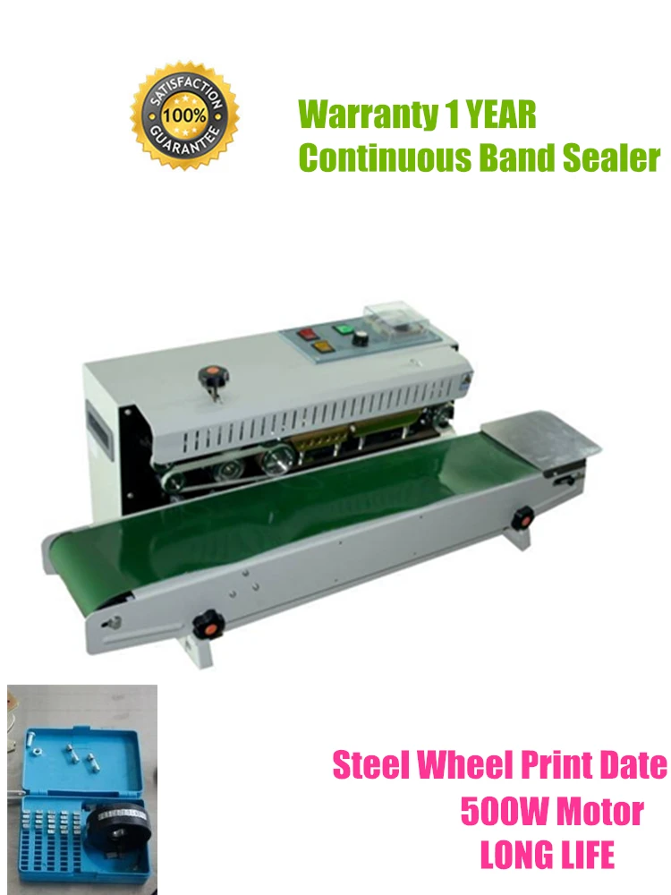 

Plastic Bag Food Sealing Machine Continuous Band Sealer Tea Automatic Horizontal Packing Machines FR-900 Home Appliance
