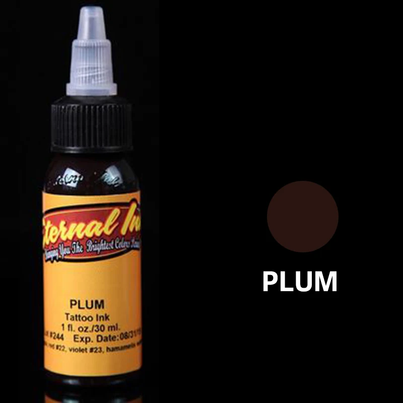 plum Макияж Перманентная Татуировка набор чернил пигмент pigmentos цвет татуировки tinta tatuaje чернила для татуировки encre tatouage динамические чернила - Color: plum