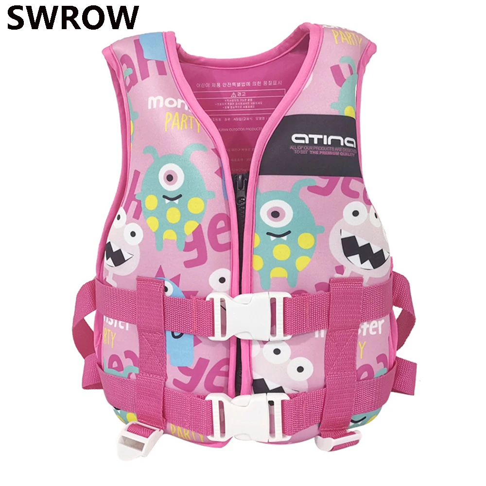 7-10 years old children swimming life jacket neoprene boys and girls water sports water skiing kayaking swimming safety vest