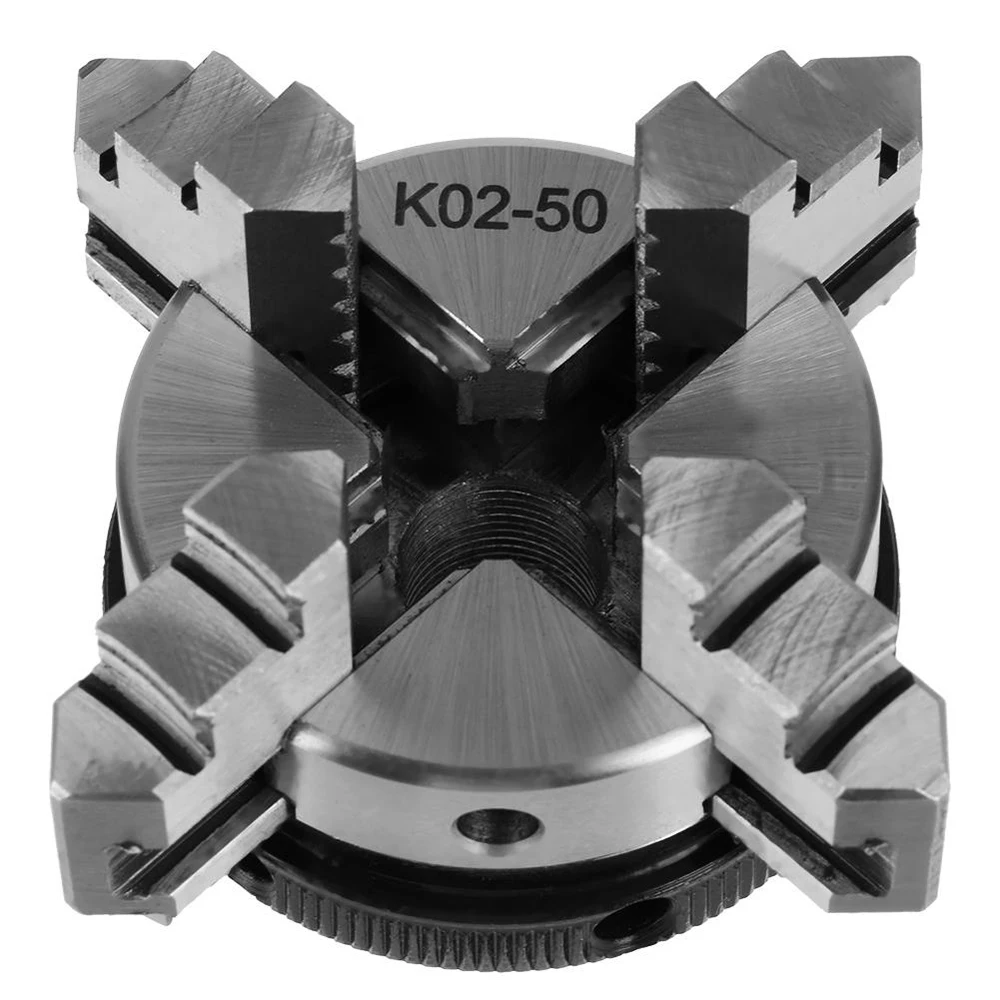 

New Manual Self Centering Lathe DIY Metal Jaw K02-50 M15 Mini Four Jaw Woodworking Chuck